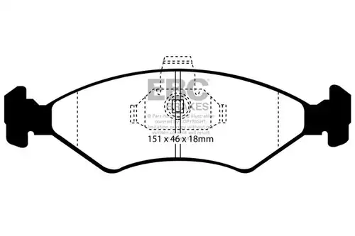 накладки EBC Brakes DP41051R