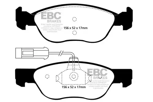 накладки EBC Brakes DP41060/2R