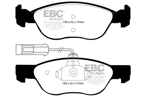 накладки EBC Brakes DP41060R