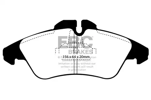 накладки EBC Brakes DP41071/2R