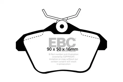 накладки EBC Brakes DP41096R