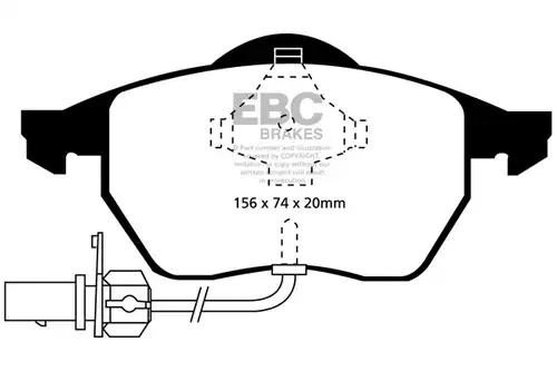 накладки EBC Brakes DP41114R