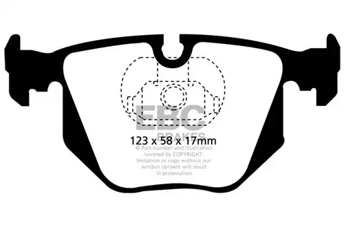 накладки EBC Brakes DP41118R