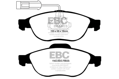 накладки EBC Brakes DP41153R
