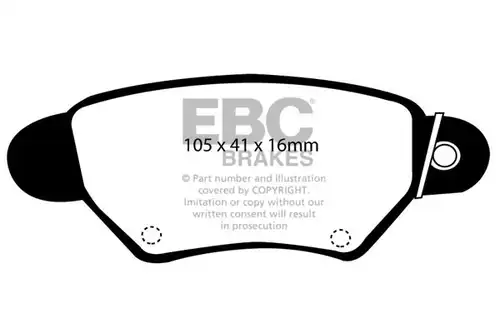 накладки EBC Brakes DP41186R