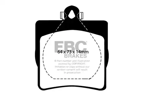 накладки EBC Brakes DP41191R