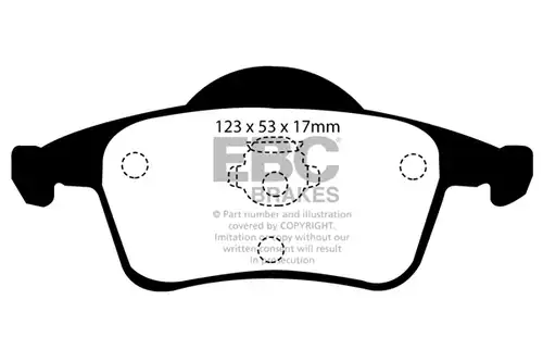 накладки EBC Brakes DP41231R