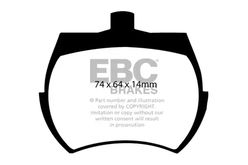 накладки EBC Brakes DP4127R