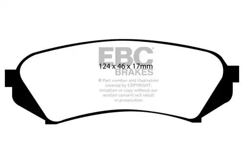 накладки EBC Brakes DP41282R