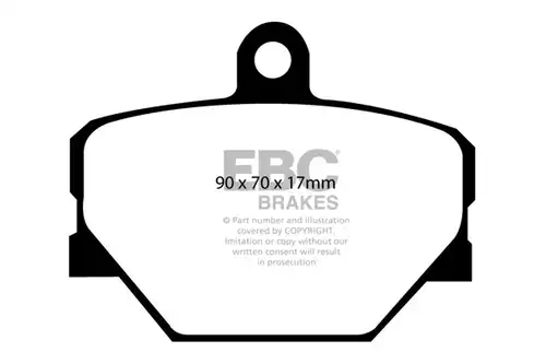 накладки EBC Brakes DP41287R