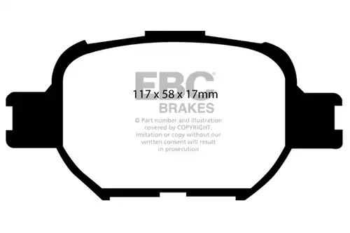 накладки EBC Brakes DP41325R