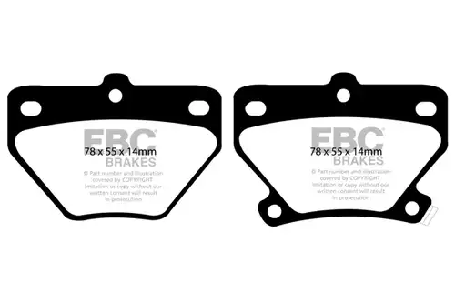 накладки EBC Brakes DP41326R