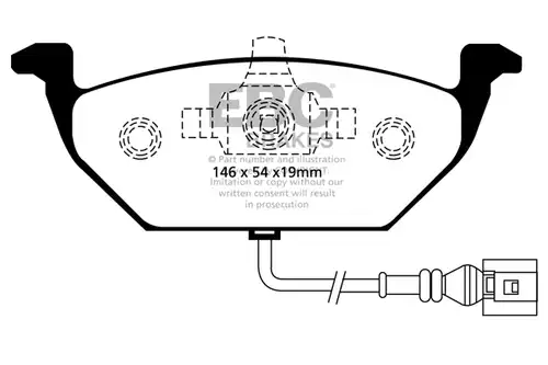 накладки EBC Brakes DP41329R