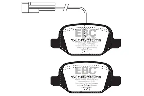 накладки EBC Brakes DP41338/2R