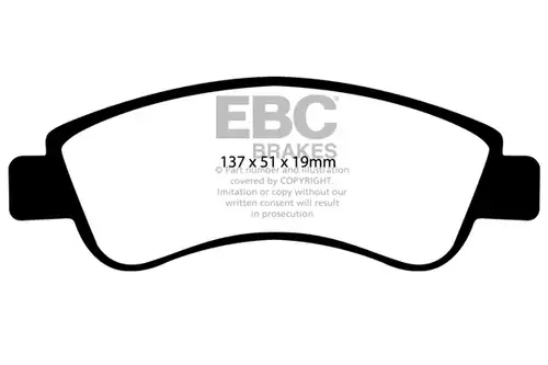накладки EBC Brakes DP41374R