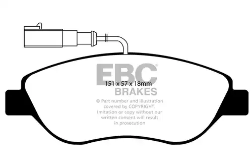 накладки EBC Brakes DP41382/2R