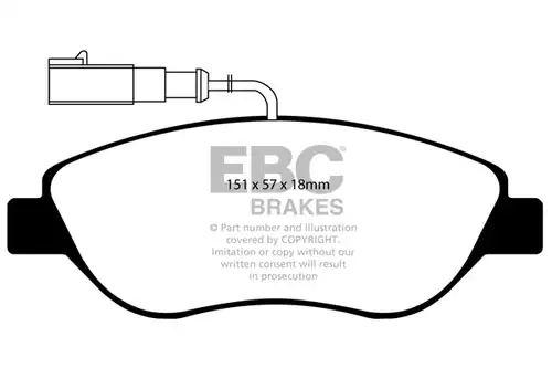 накладки EBC Brakes DP41382R