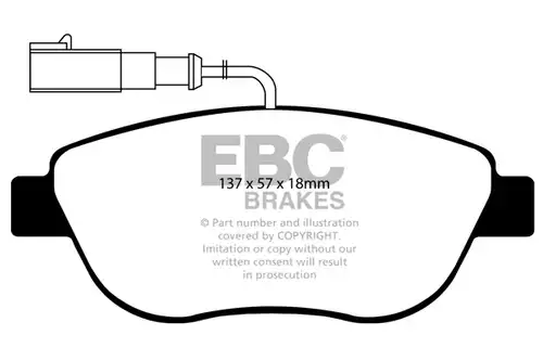 накладки EBC Brakes DP41383R