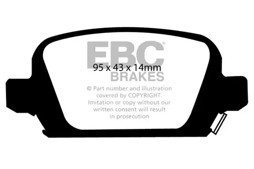накладки EBC Brakes DP41410R