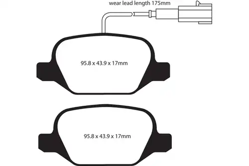 накладки EBC Brakes DP41430/2R