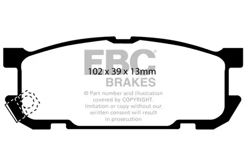 накладки EBC Brakes DP41453R