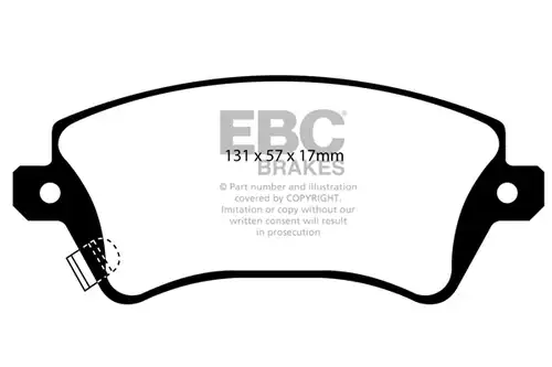 накладки EBC Brakes DP41457R