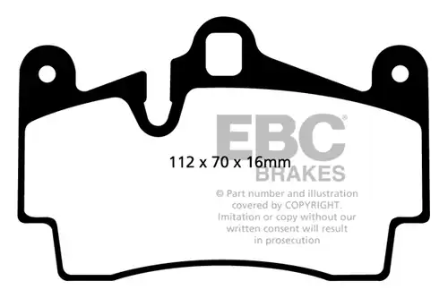 накладки EBC Brakes DP41474R