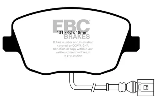 накладки EBC Brakes DP41479R
