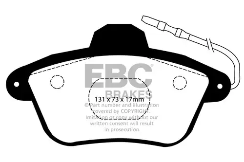 накладки EBC Brakes DP41526R