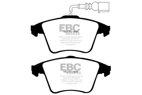 накладки EBC Brakes DP41556R