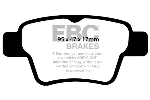 накладки EBC Brakes DP41575R