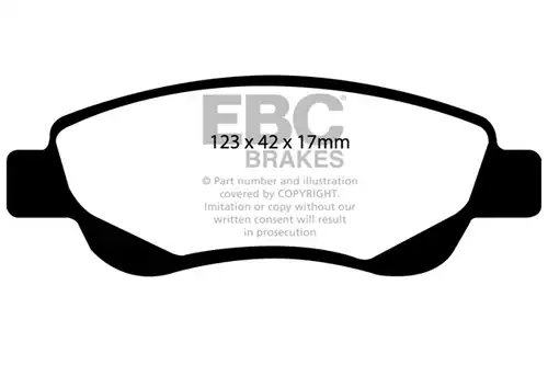 накладки EBC Brakes DP41597R
