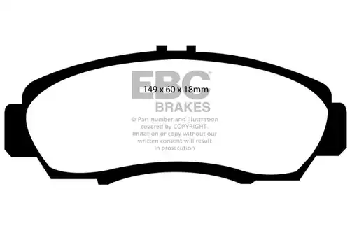 накладки EBC Brakes DP41610R