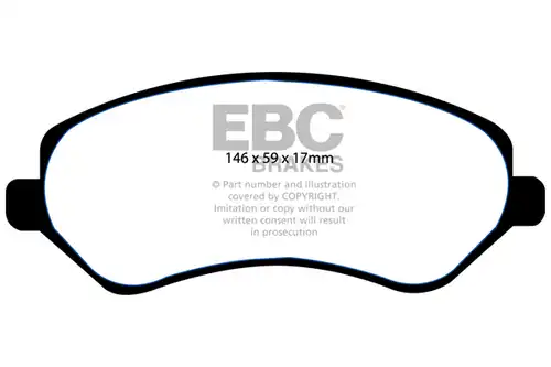 накладки EBC Brakes DP41612R