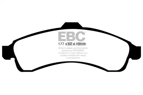 накладки EBC Brakes DP41618R