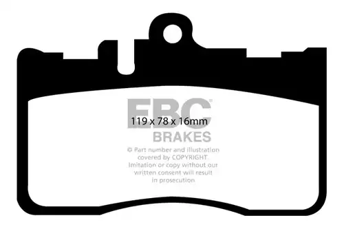 накладки EBC Brakes DP41622R