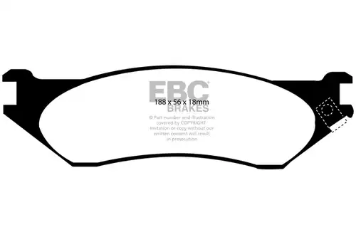 накладки EBC Brakes DP41638R
