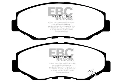 накладки EBC Brakes DP41655R