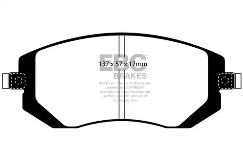 накладки EBC Brakes DP41661R