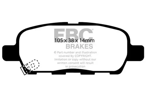 накладки EBC Brakes DP41666R