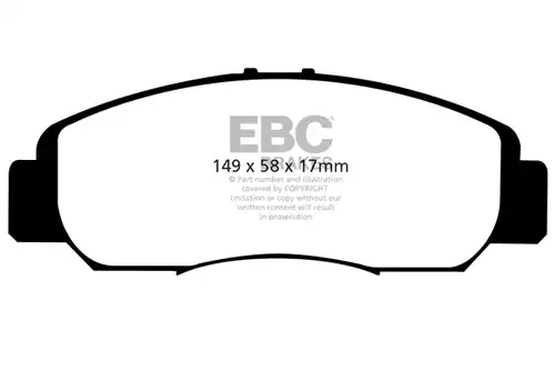 накладки EBC Brakes DP41669R