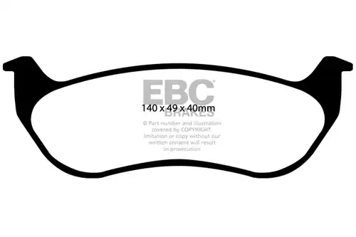 накладки EBC Brakes DP41673R
