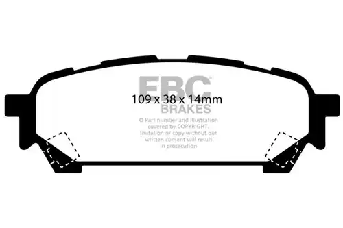 накладки EBC Brakes DP41687R