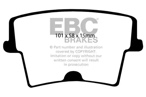 накладки EBC Brakes DP41722/2R