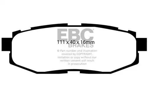 накладки EBC Brakes DP41758R