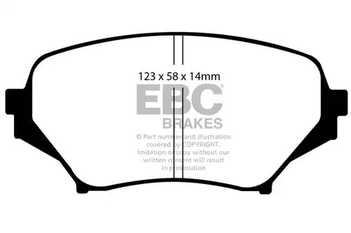 накладки EBC Brakes DP41774R