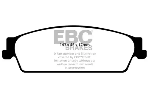 накладки EBC Brakes DP41780R