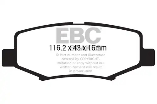 накладки EBC Brakes DP41799R