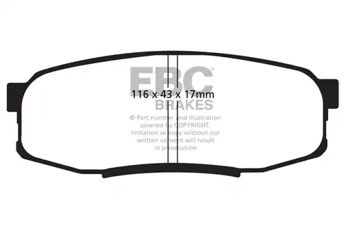 накладки EBC Brakes DP41816R