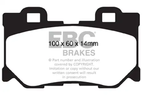 накладки EBC Brakes DP41824R
